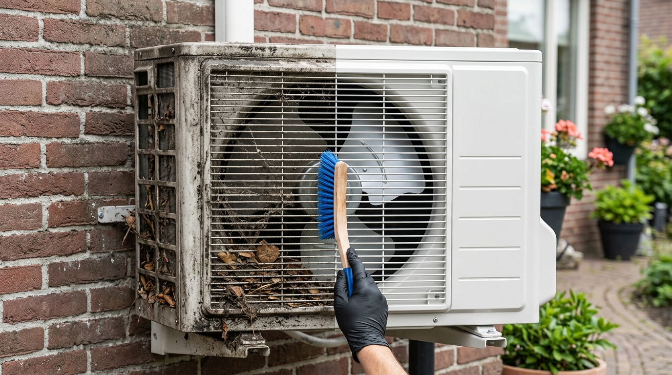 Airco buitenunit schoonmaken onderhoud Den Bosch